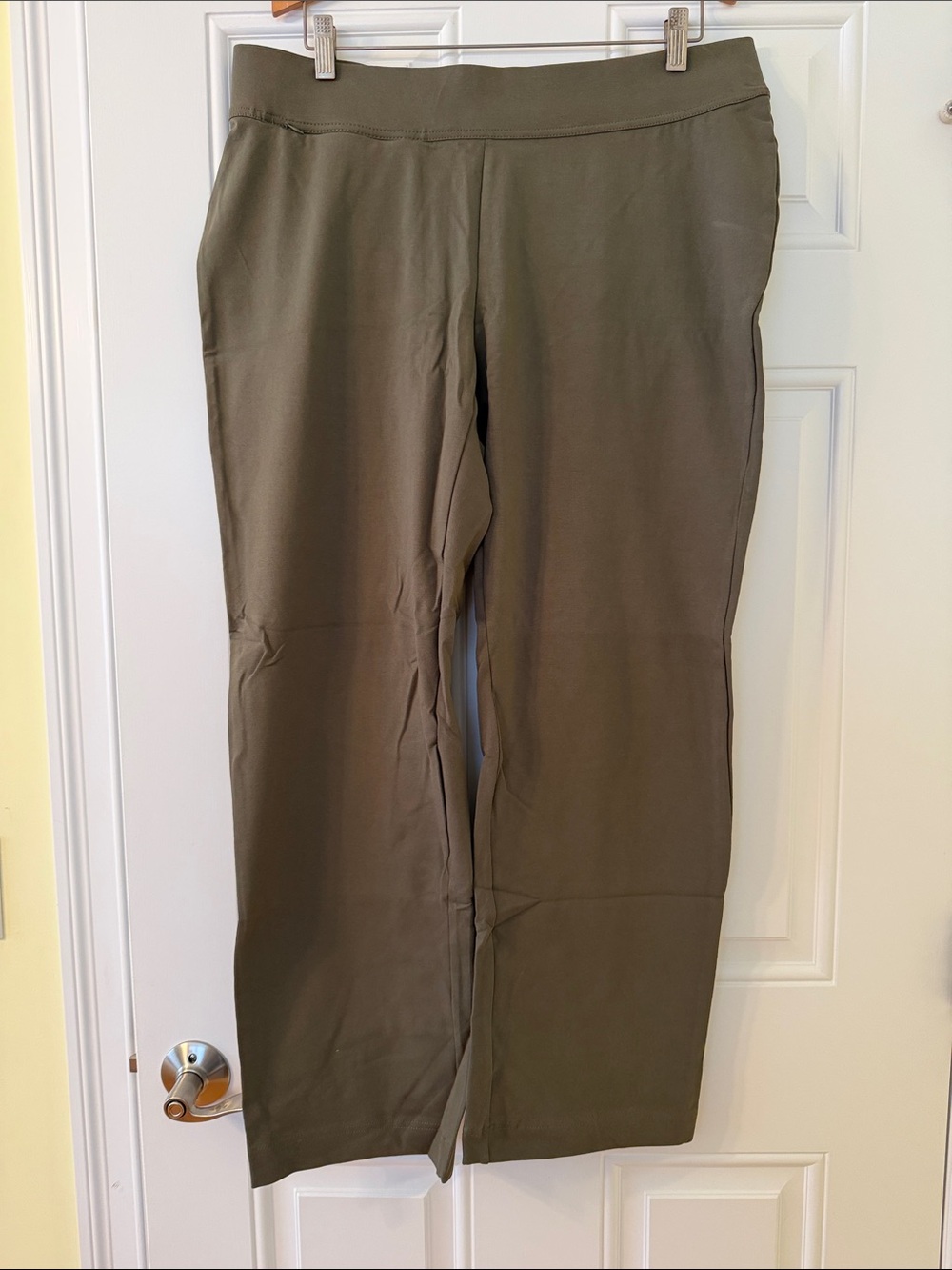 Lands' End Starfish Refine Forest Moss Straight Leg Women's Pants